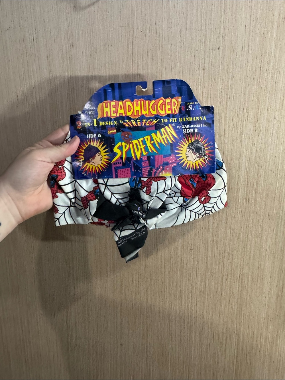 Headhugger Marvel Spiderman Bandana - White, Red & Blue